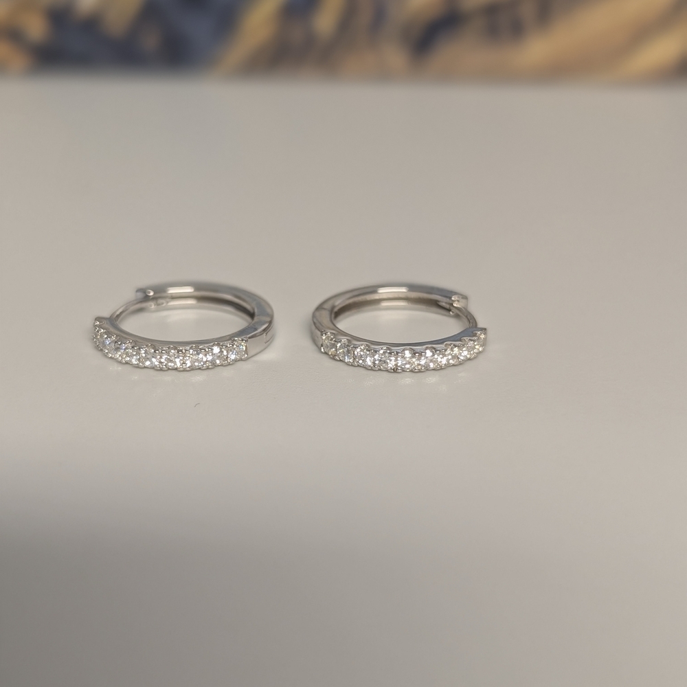 .925 Sterling Silver Hoop Earrings